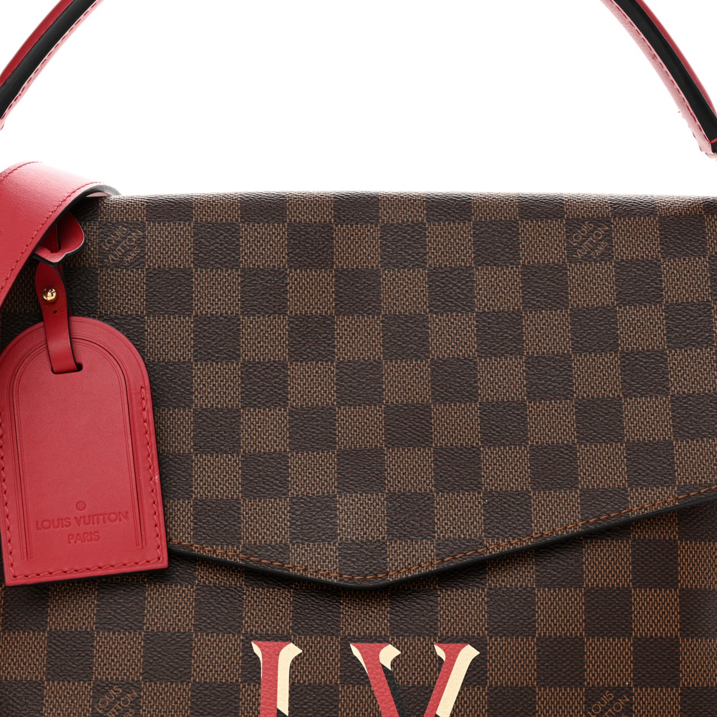 Damier Ebene Beaubourg MM Scarlet