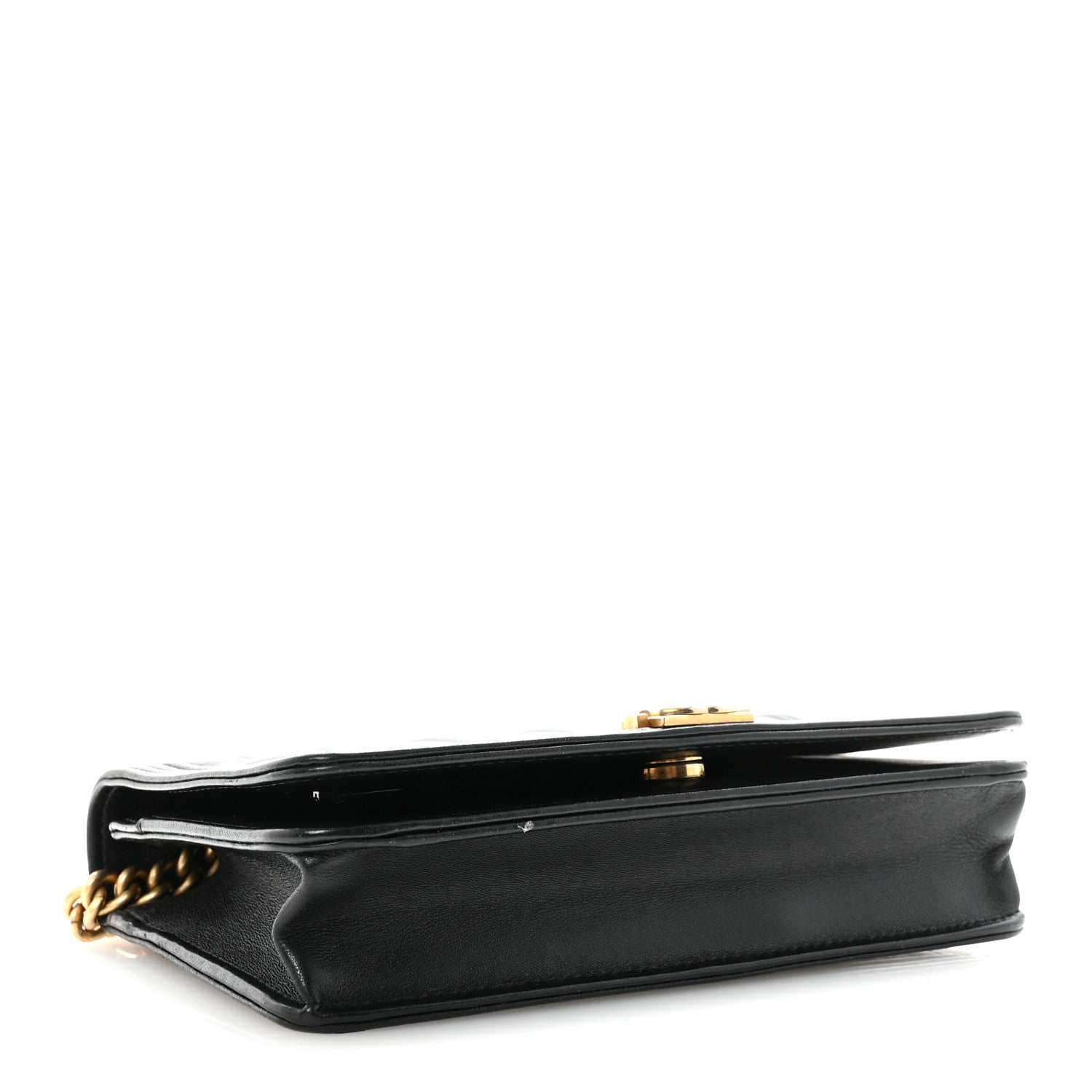 Chanel Lambskin Quilted Boy Wallet On Chain WOC Black 4 of 11