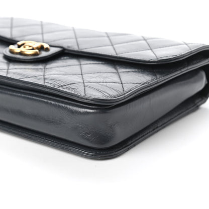 Chanel Glazed Calfskin Quilted Large Perfect Edge Flap Navy 7 of 10