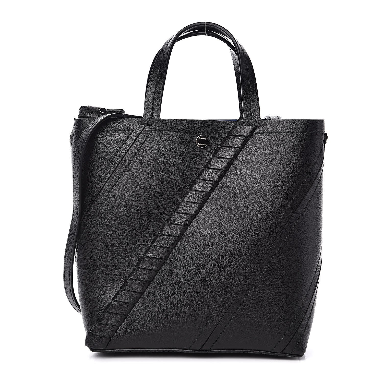 Proenza Schouler Grainy Calfskin Small Hex Tote Black 1 of 8