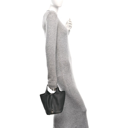 Hermes Taurillon Clemence Picotin Lock 18 PM Black 2 of 13