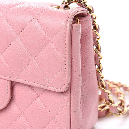 Chanel Caviar Quilted Mini Square Flap Pink 11 of 14