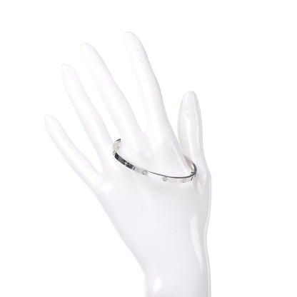 Cartier 18K White Gold Small LOVE Bracelet 16 3 of 7