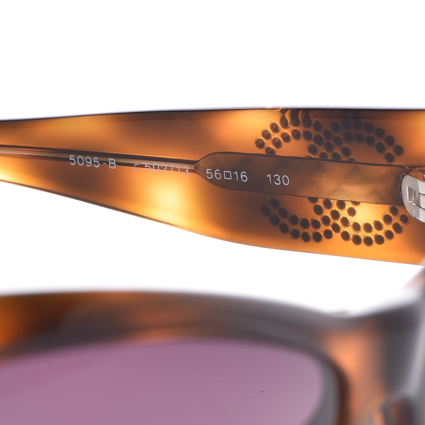Crystal CC Logo Sunglasses 5095-B Tortoise