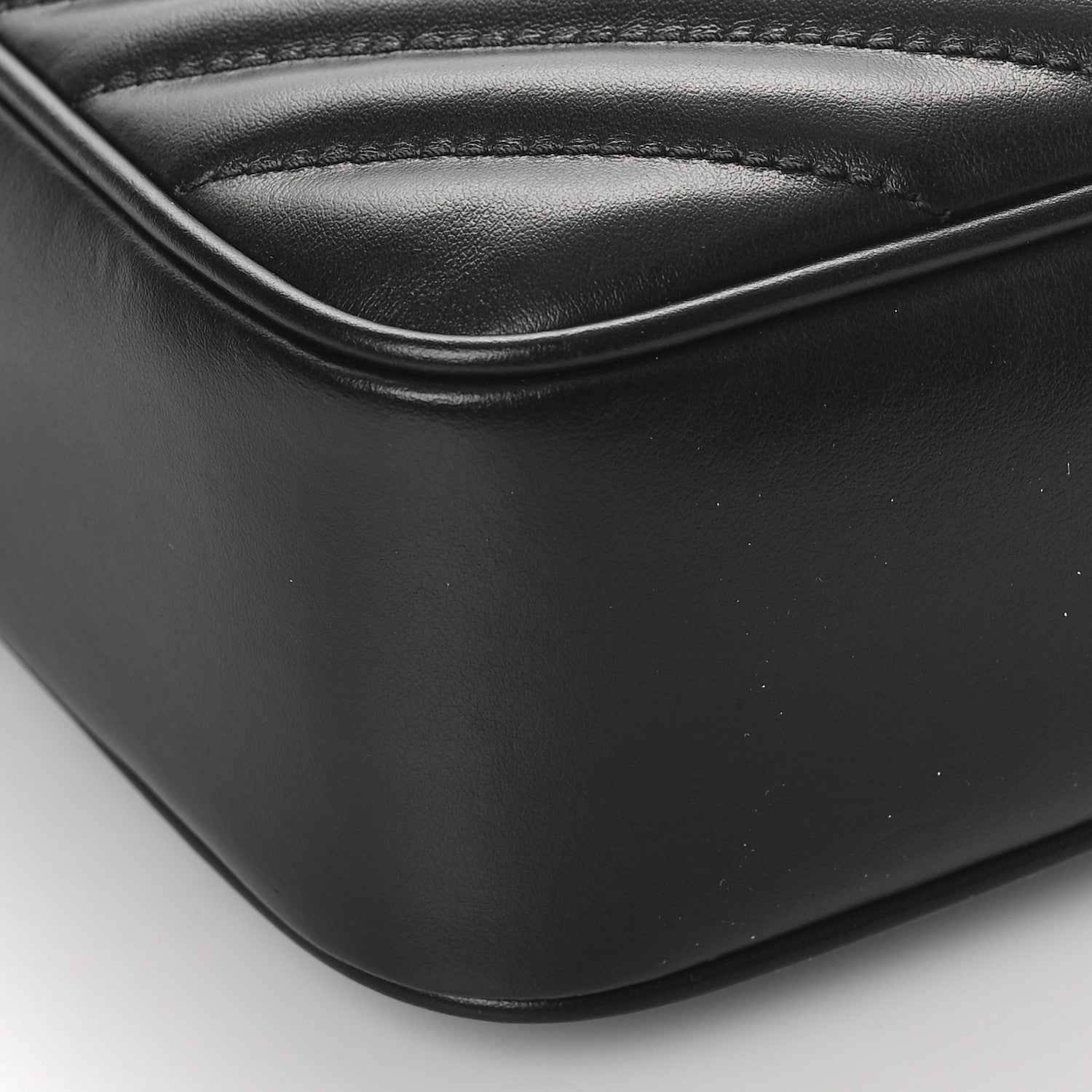 Saint Laurent Calfskin Matelasse Monogram Monochrome Lou Camera Bag Black 7 of 8