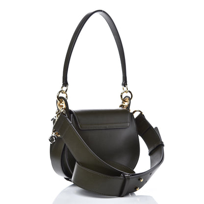 Chloe Calfskin Suede Small Tess Bag Deep Forest 3 of 6