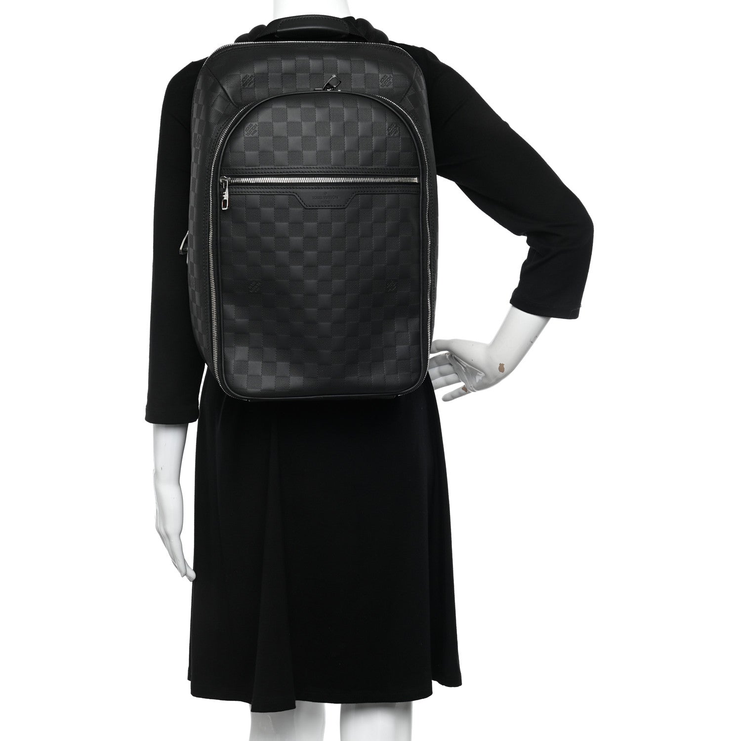 Louis Vuitton Damier Infini Michael Backpack Black 2 of 10