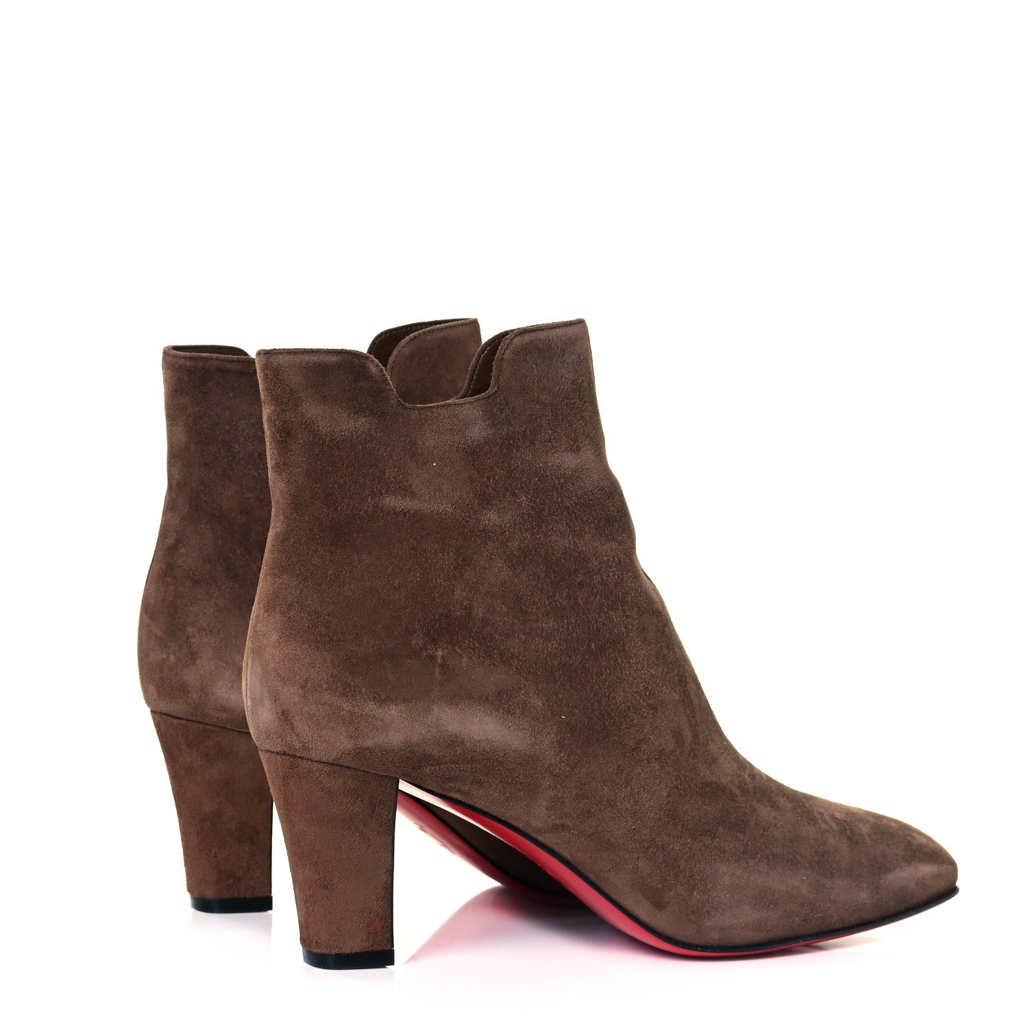 Christian Louboutin Veau Velours Tiagadaboot 70 Ankle Boots 40 Cognac 4 of 7