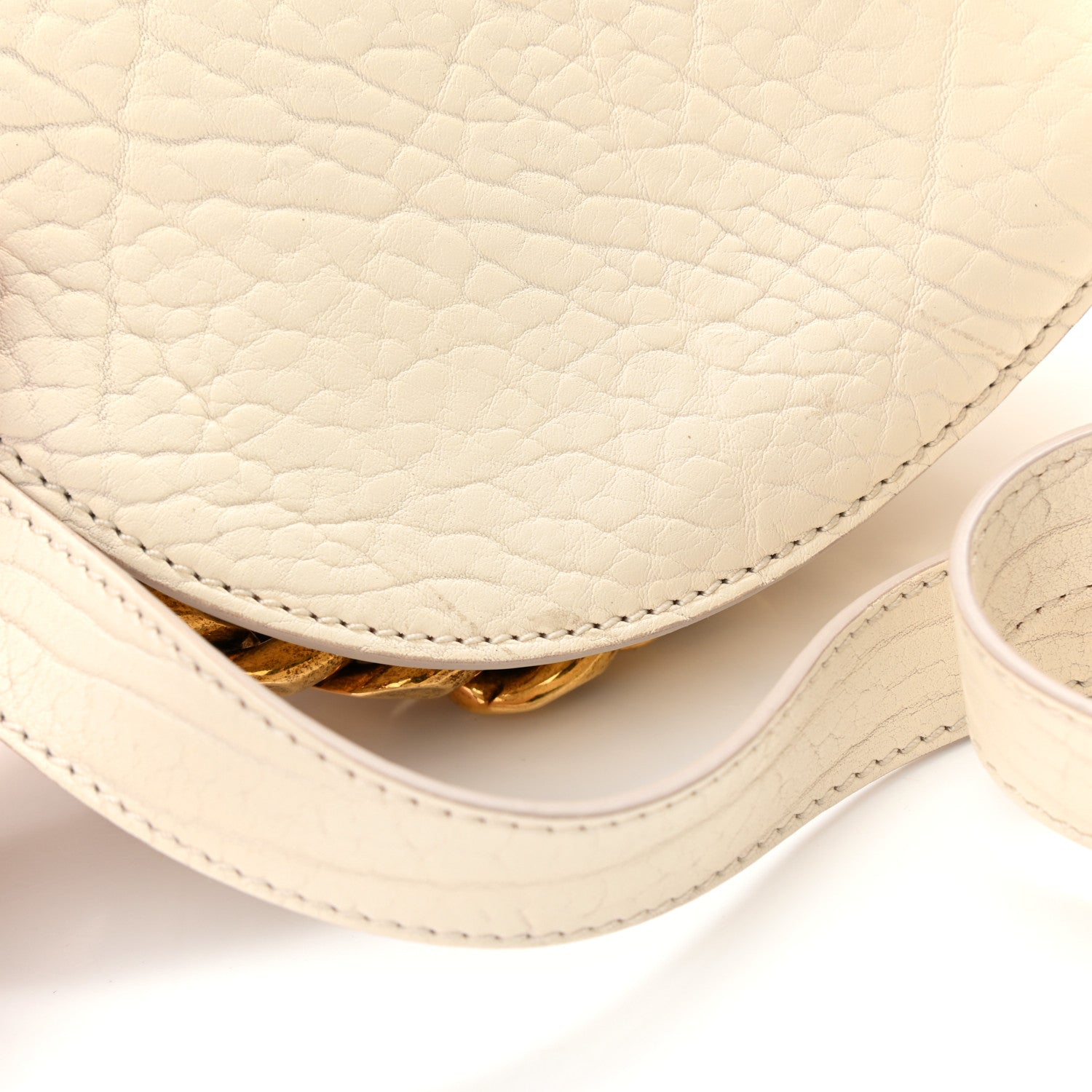 Givenchy Bullhide Mini Infinity Saddle Bag Off White 14 of 14