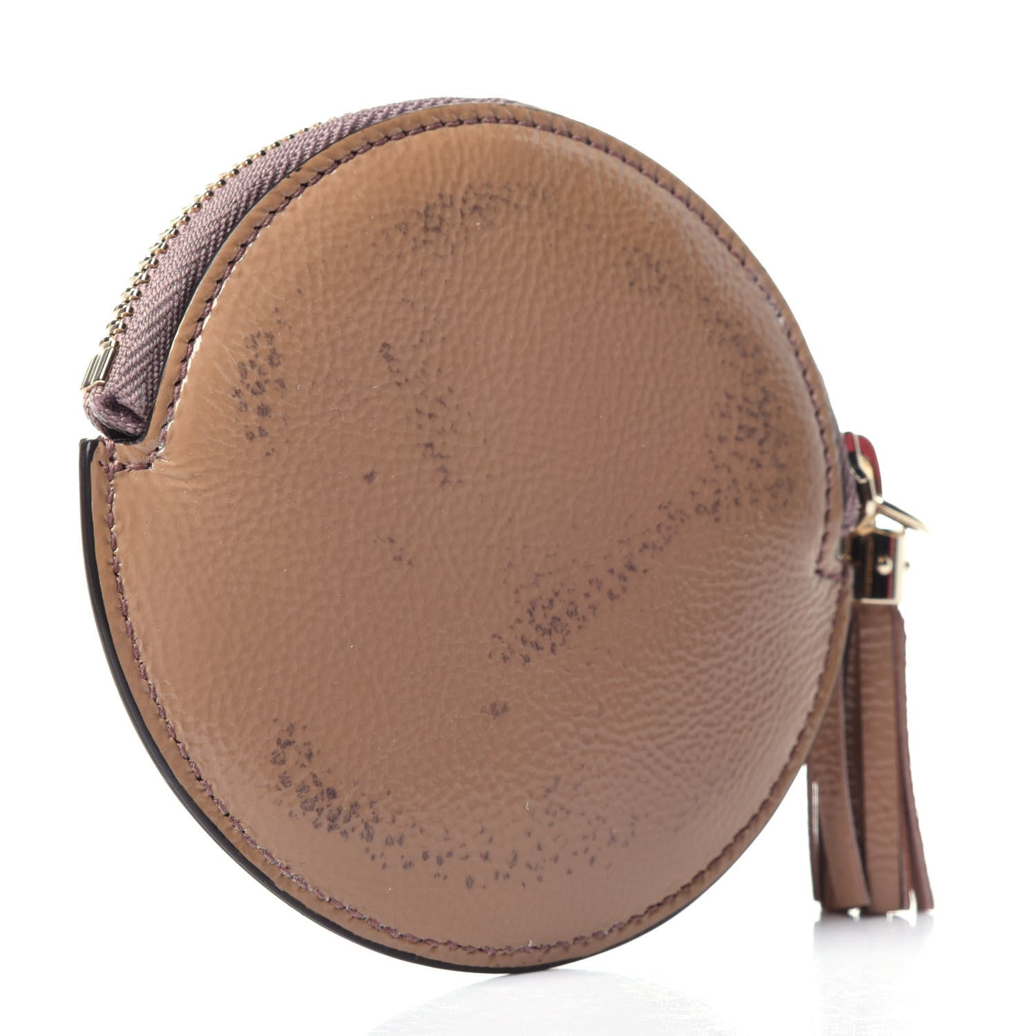 Gucci Patent Soho Round Coin Purse Dark Cipria 3 of 11