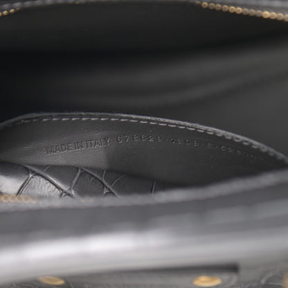 Balenciaga Extra Supple Calfskin Crocodile Embossed Neo Classic Gold Hardware S City Dark Grey 7 of 10