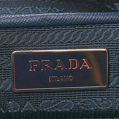 Prada Tessuto Nylon Saffiano Tote Baltico 6 of 9