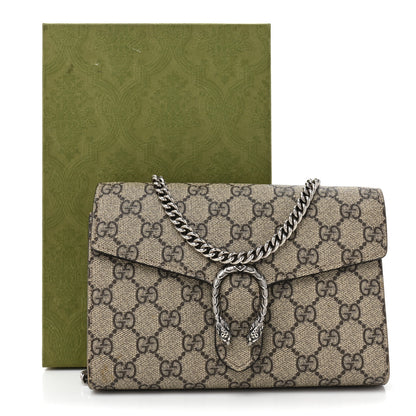Gucci GG Supreme Monogram Mini Dionysus Chain Wallet Beige Taupe 17 of 17