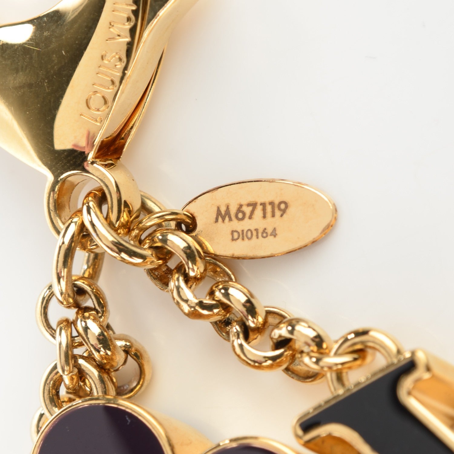 Louis Vuitton Fleur De Monogram Bag Charm Dore 4 of 5