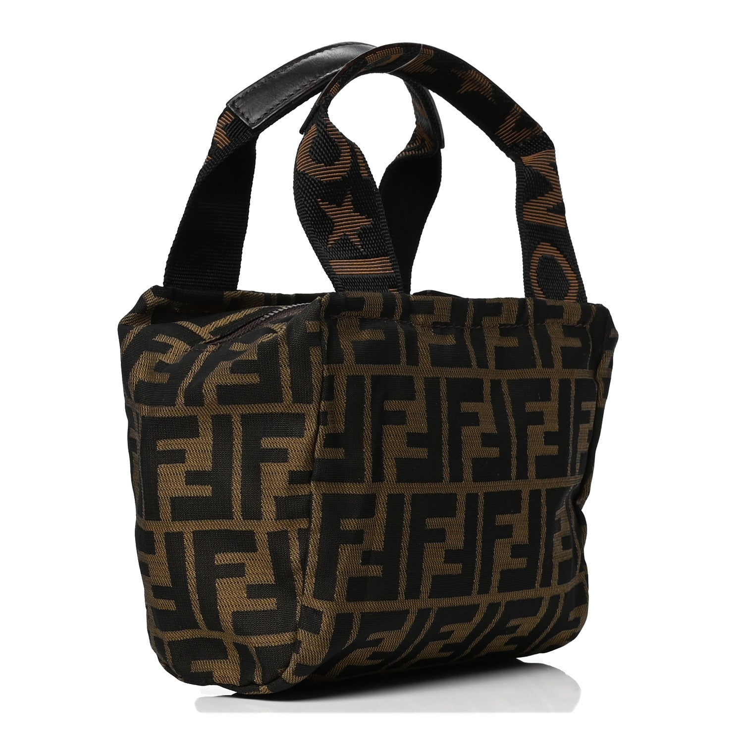 Fendi Fabric FF 1925 Mini Cosmetic Bag Tobacco 2 of 6