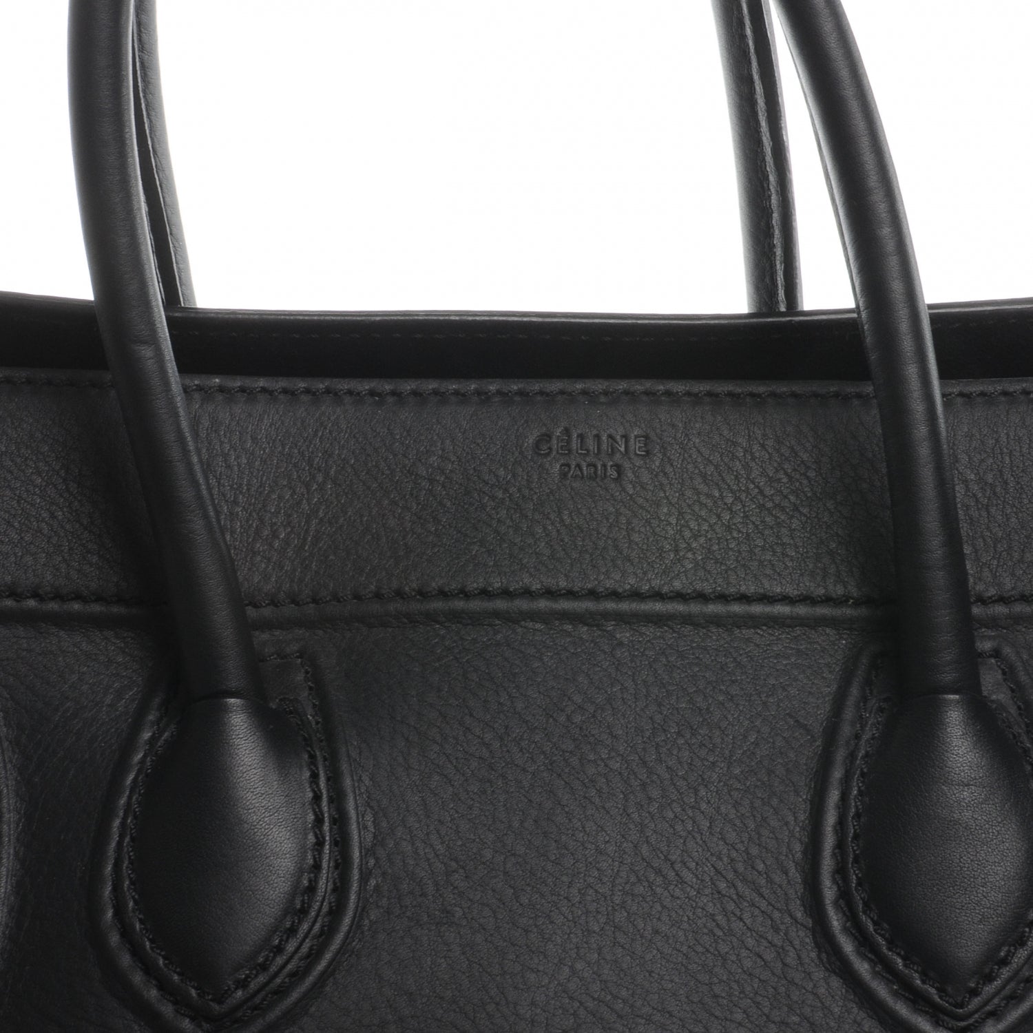 Celine Smooth Calfskin Medium Phantom Luggage Black 3 of 9