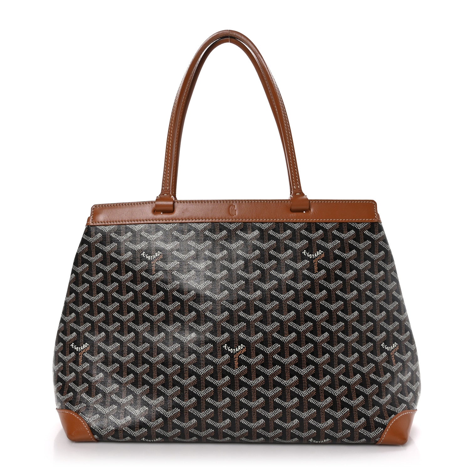 Goyard Goyardine Bellechasse Biaude Tote MM Black Gold 1 of 10