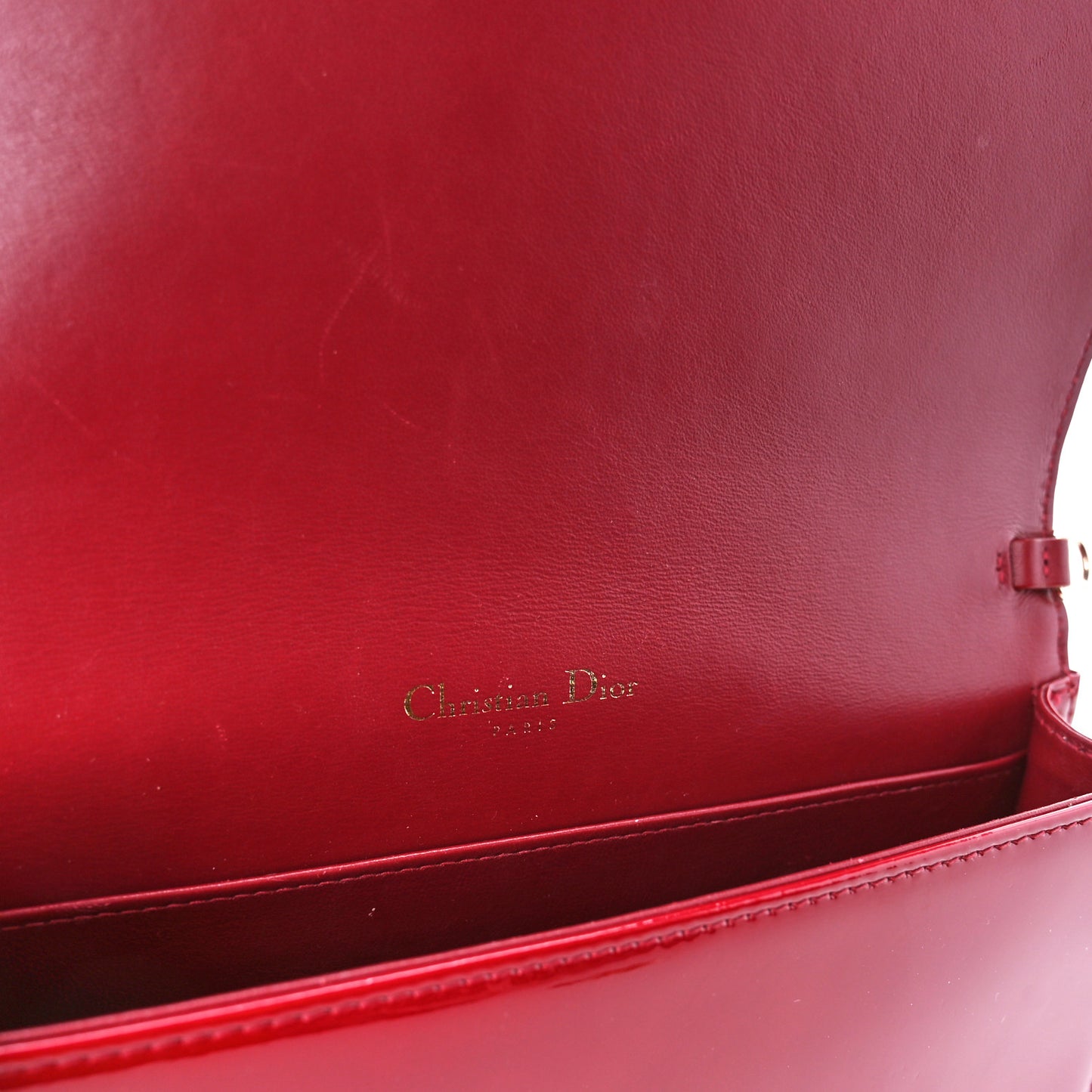 Patent Cannage LADY DIOR Clutch Rouge Ceris