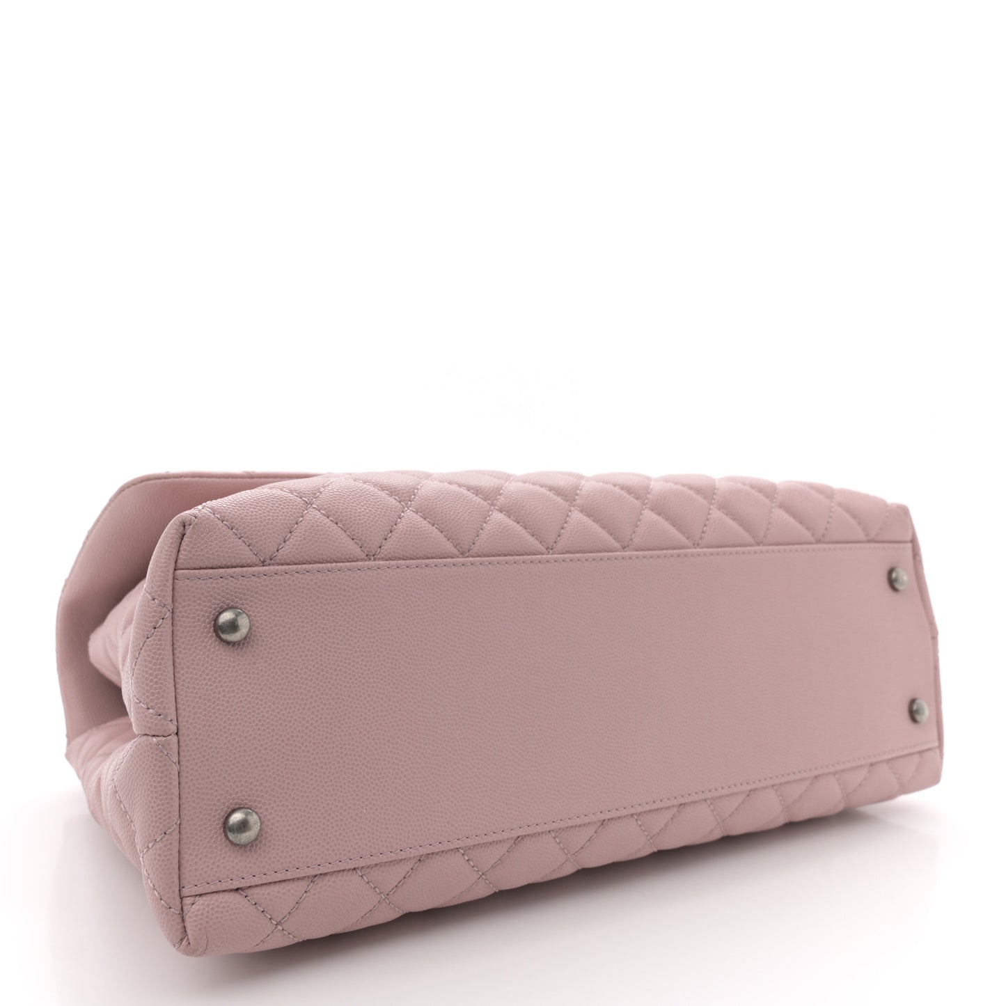 Caviar Quilted Medium Coco Handle Flap Light Pink