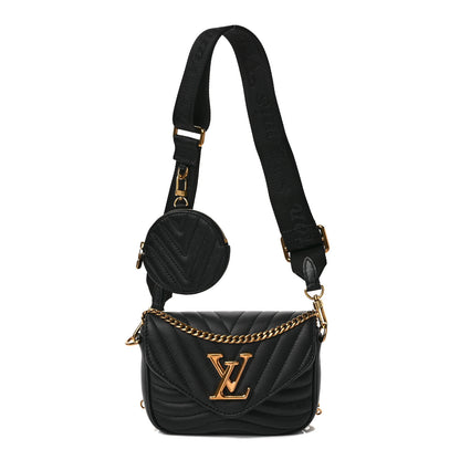 Louis Vuitton Calfskin New Wave Multi Pochette Black 1 of 9