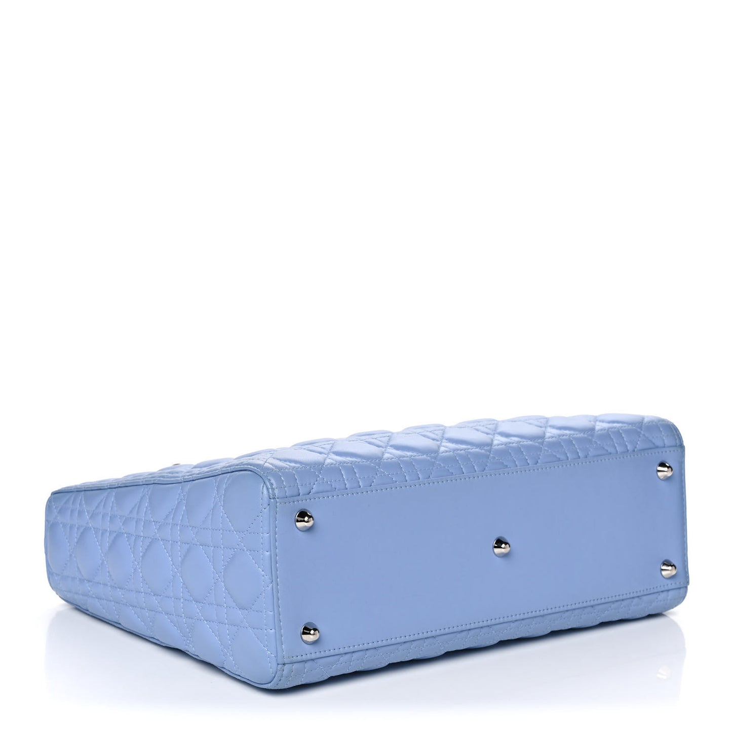 Lambskin Cannage Large Lady Dior Light Blue