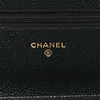 Chanel Caviar Quilted Wallet On Chain WOC Black 6 of 9