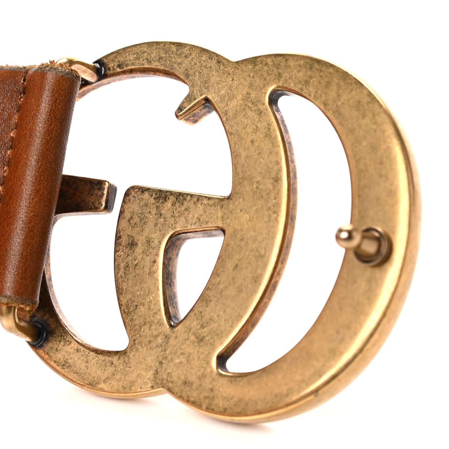Gucci Faded Calfskin Double G 40mm Belt 85 34 Cuir 10 of 12