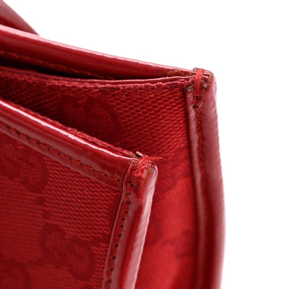 Gucci Monogram Small Bardot Shoulder Bag Red 14 of 15