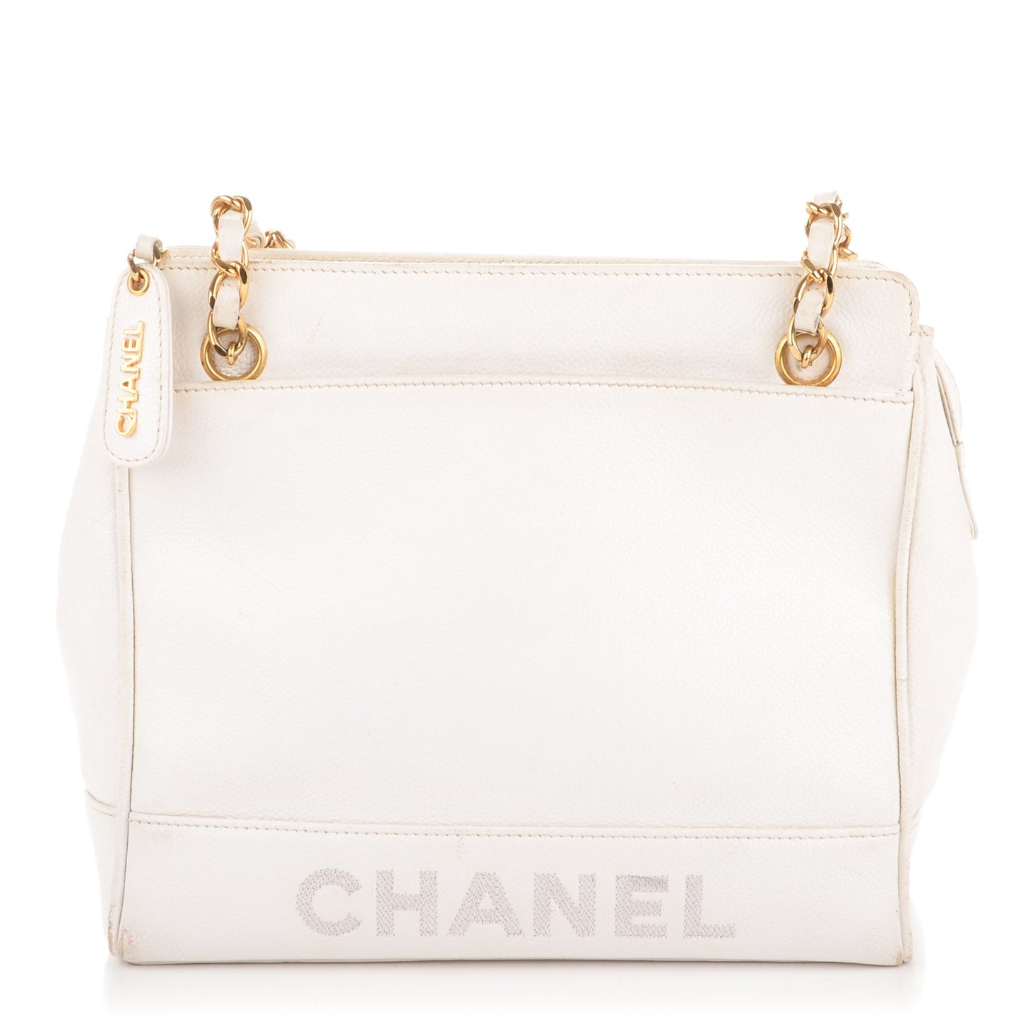 Caviar Shoulder Bag White
