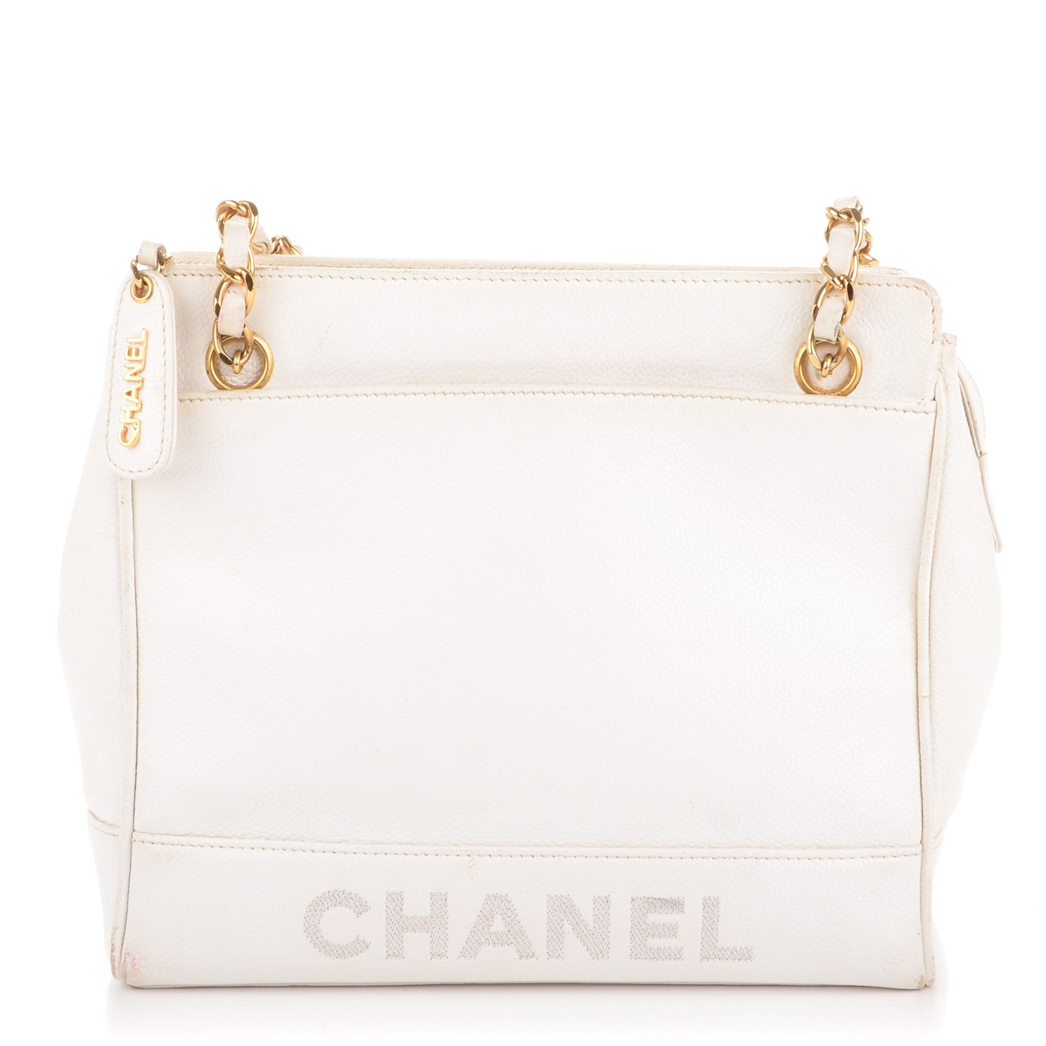 Chanel Caviar Shoulder Bag White 1 of 14
