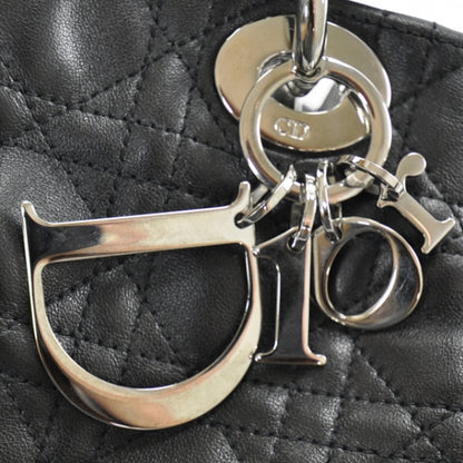 Christian Dior Lambskin Cannage Soft Lady Dior Tote Black 10 of 14
