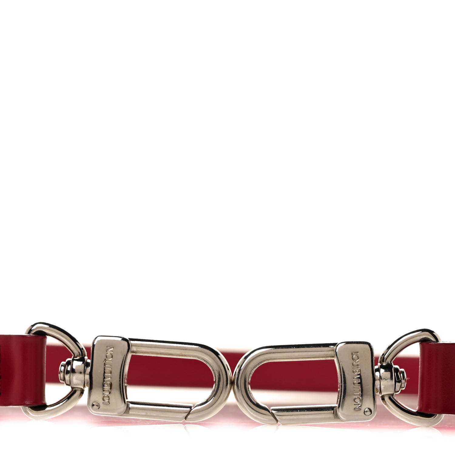 Louis Vuitton Calfskin 16mm Adjustable Shoulder Strap Red 3 of 5