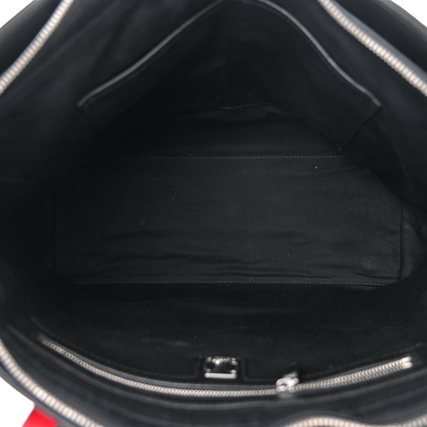 MCM Calfskin Ottomar Monogram Medium Klara Shopper Tote Black 5 of 11