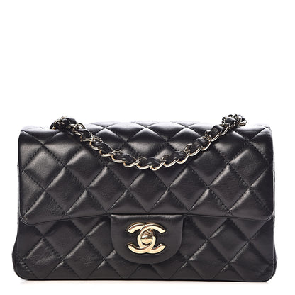 Chanel Lambskin Quilted Mini Rectangular Flap Black 1 of 11
