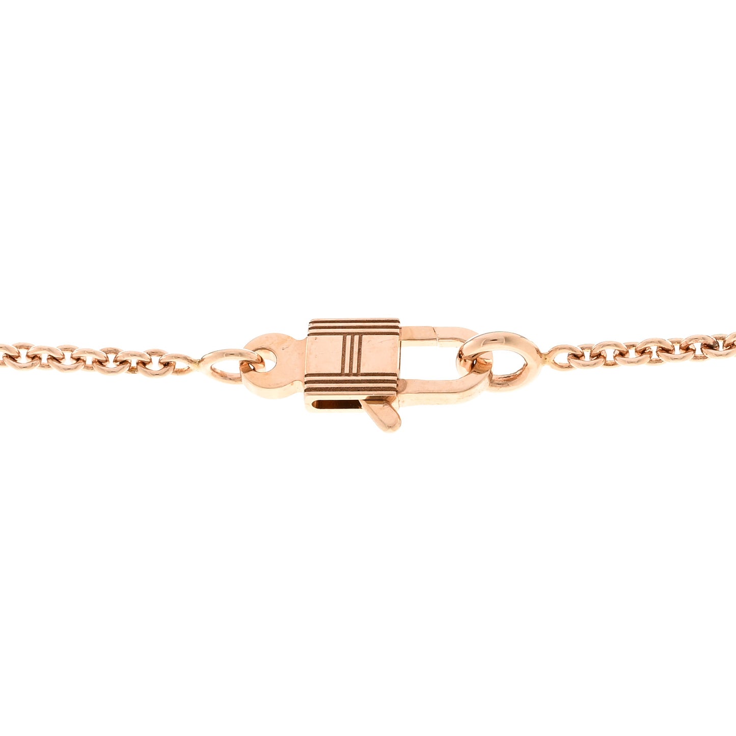 18K Rose Gold Diamond Kelly Amulettes Pendant Necklace