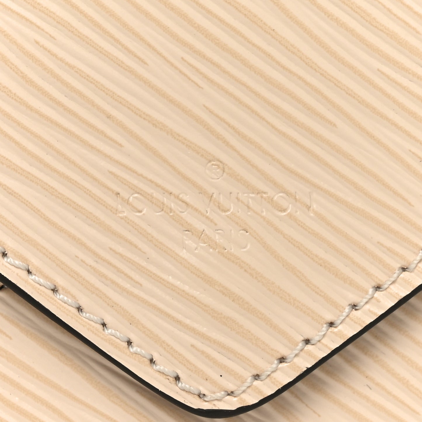 Epi Envelope Pouch Beige Figue
