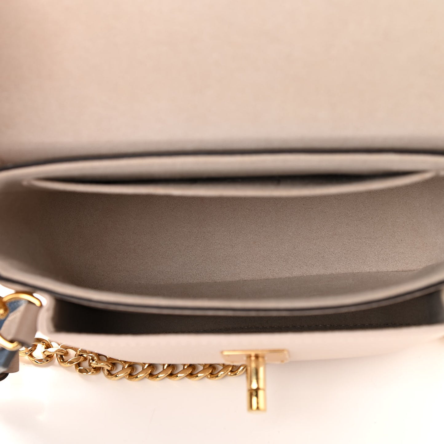 Grained Calfskin Lockme Tender Greige