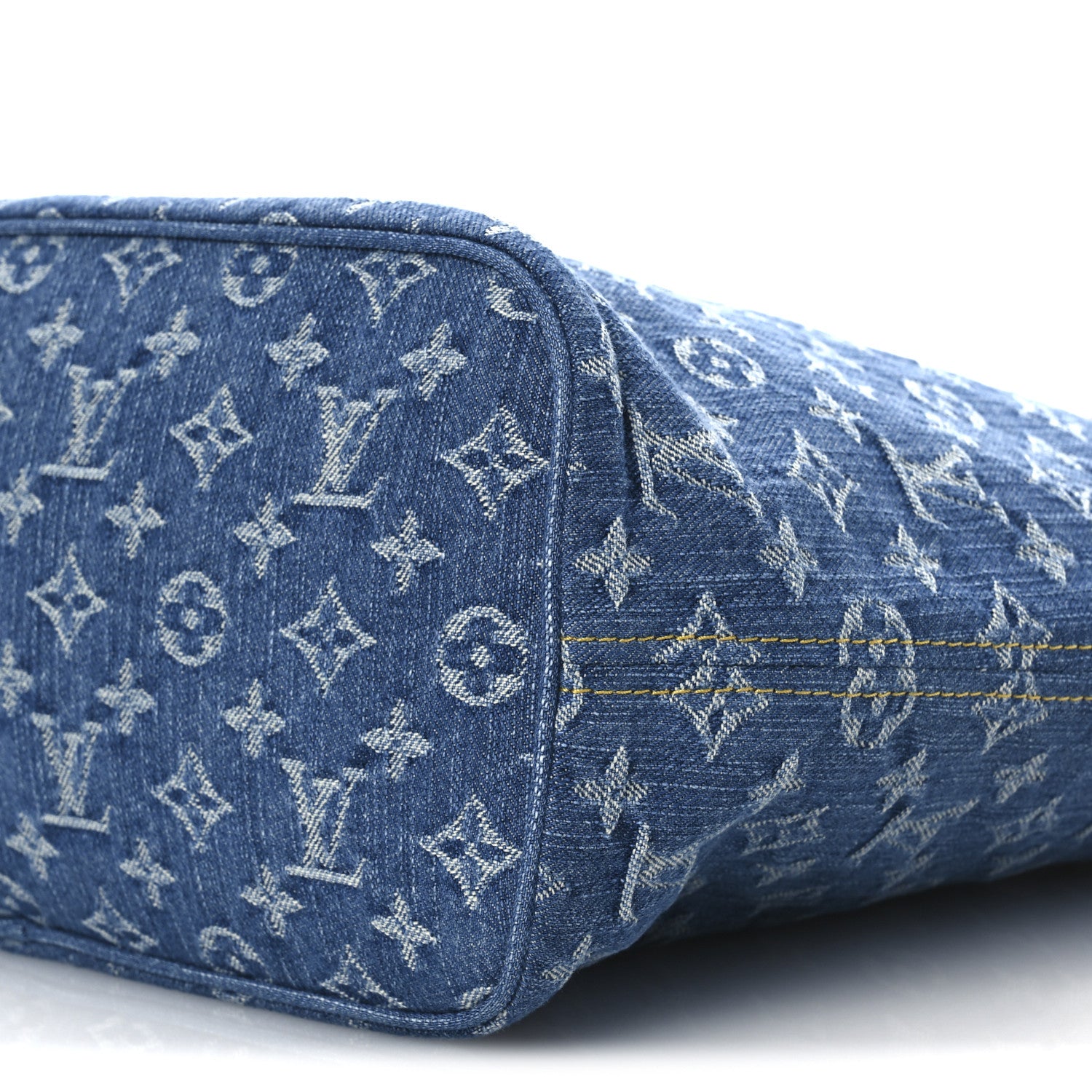 Louis Vuitton Monogram Denim Neo Neverfull MM Blue 10 of 10