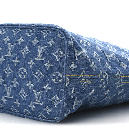 Louis Vuitton Monogram Denim Neo Neverfull MM Blue 10 of 10