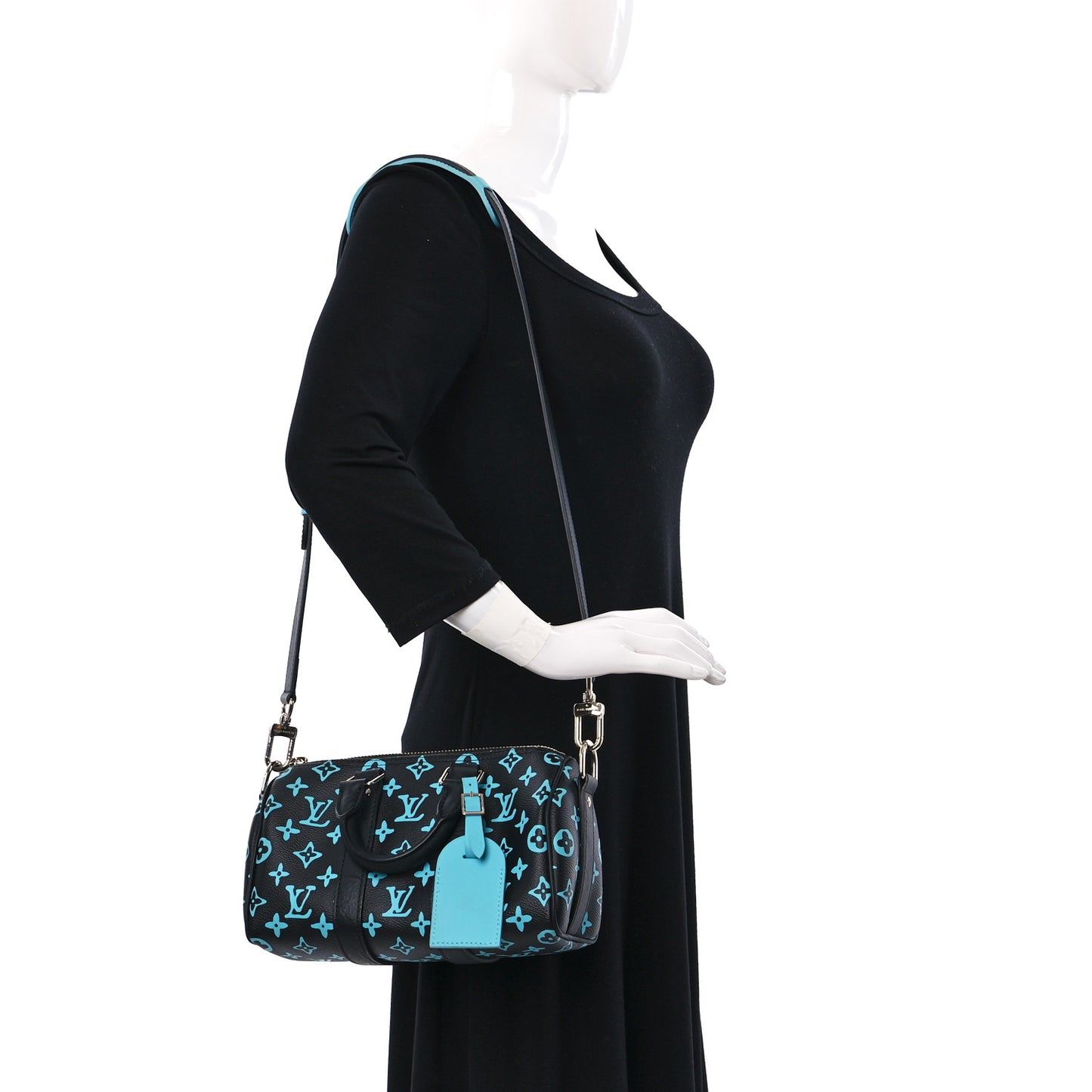 Monogram Playground Keepall Bandouliere 25 Black