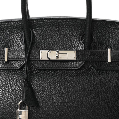Hermes Taurillon Clemence Birkin 30 Black 8 of 10