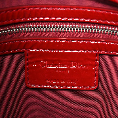 Christian Dior Patent Cannage Small Dior Soft Shopping Tote Red 6 of 11