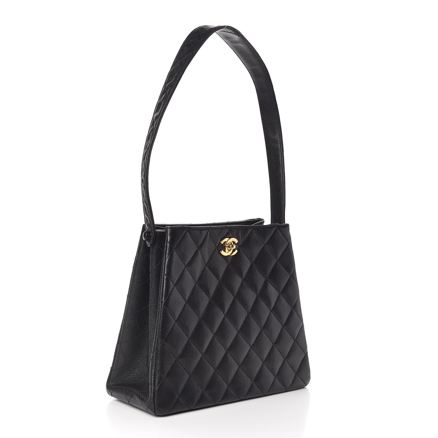 Chanel Caviar Quilted Shoulder Bag Black 3 of 12