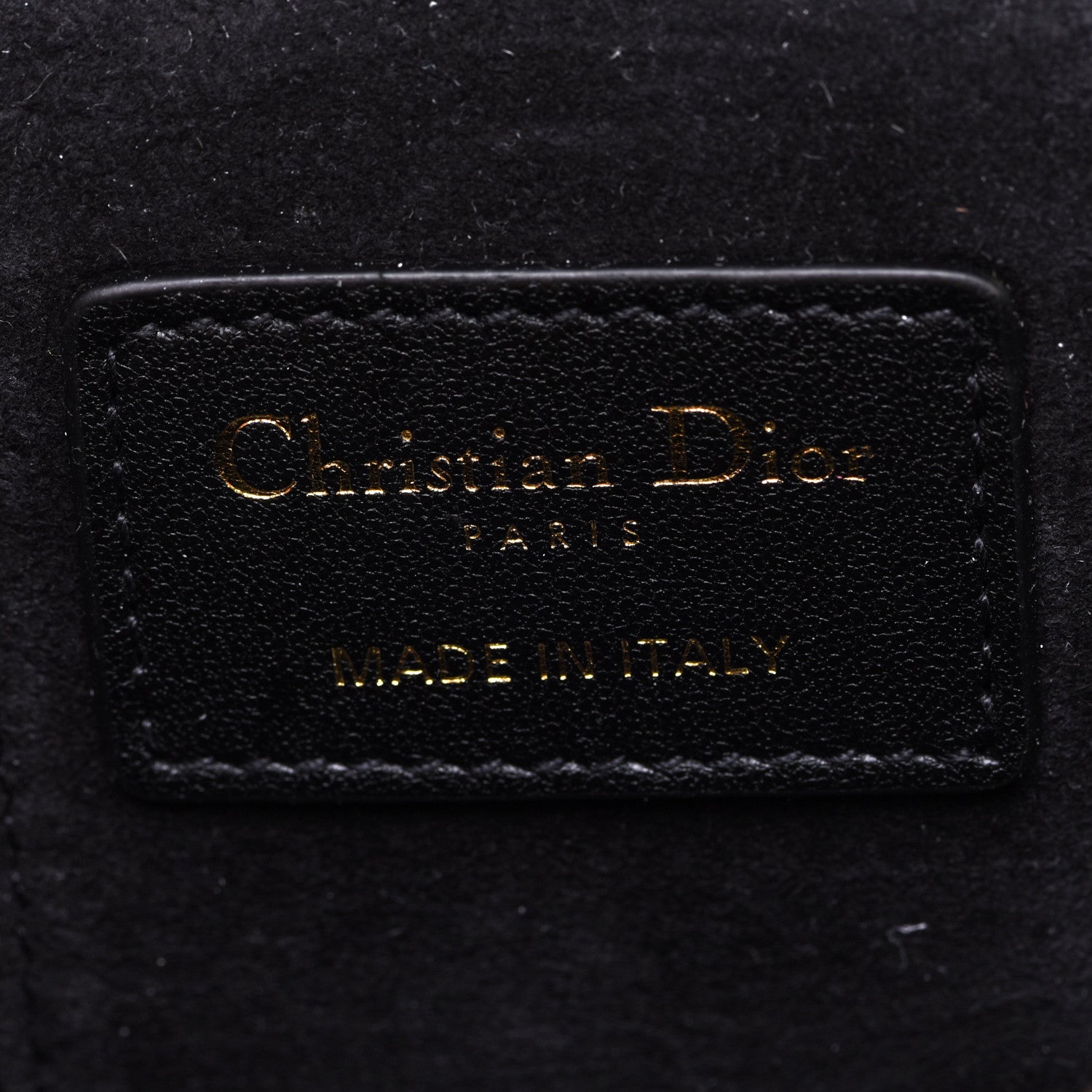 Christian Dior Lambskin Cannage Micro Lady Dior Vanity Case Black 6 of 10