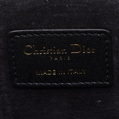 Christian Dior Lambskin Cannage Micro Lady Dior Vanity Case Black 6 of 10