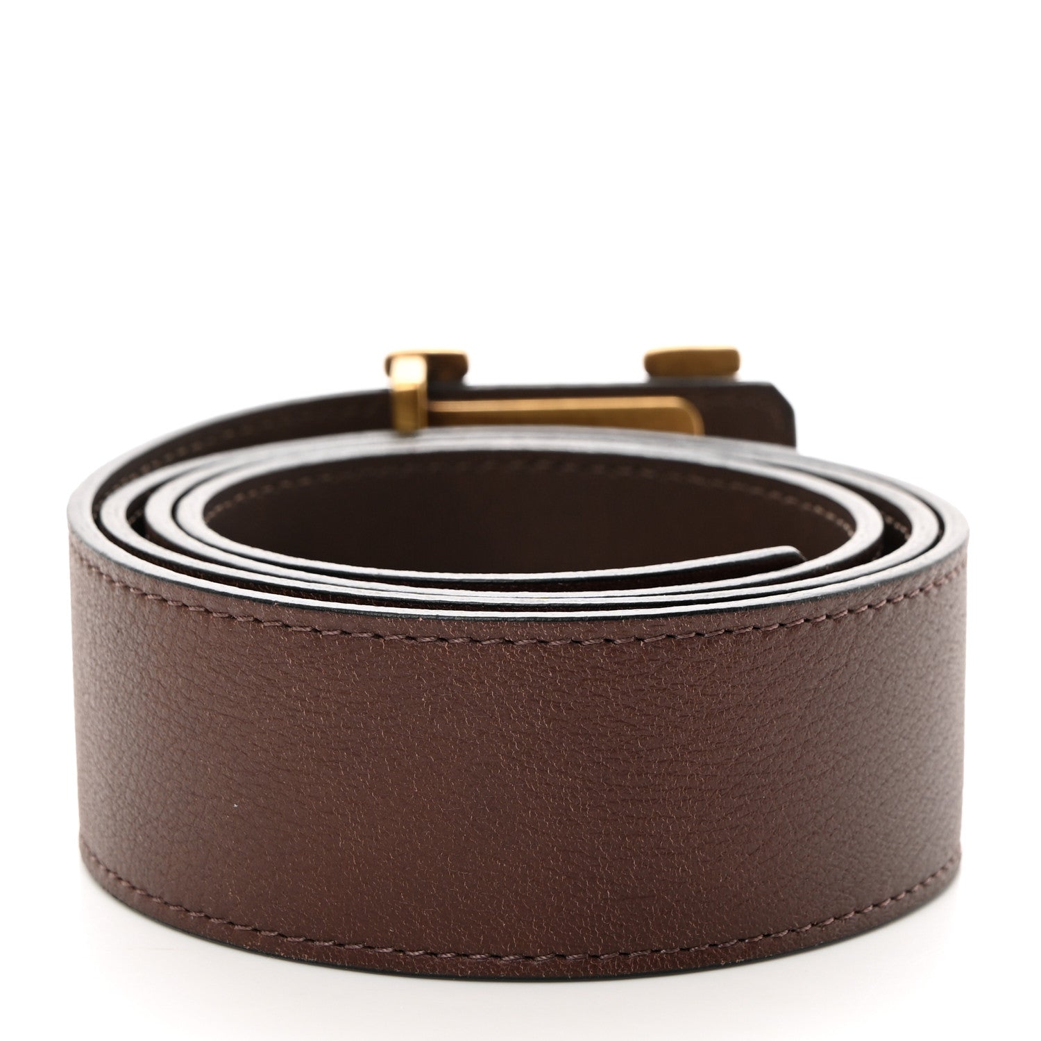 Louis Vuitton LV Calfskin Belt 90/36 Brown 2 of 6