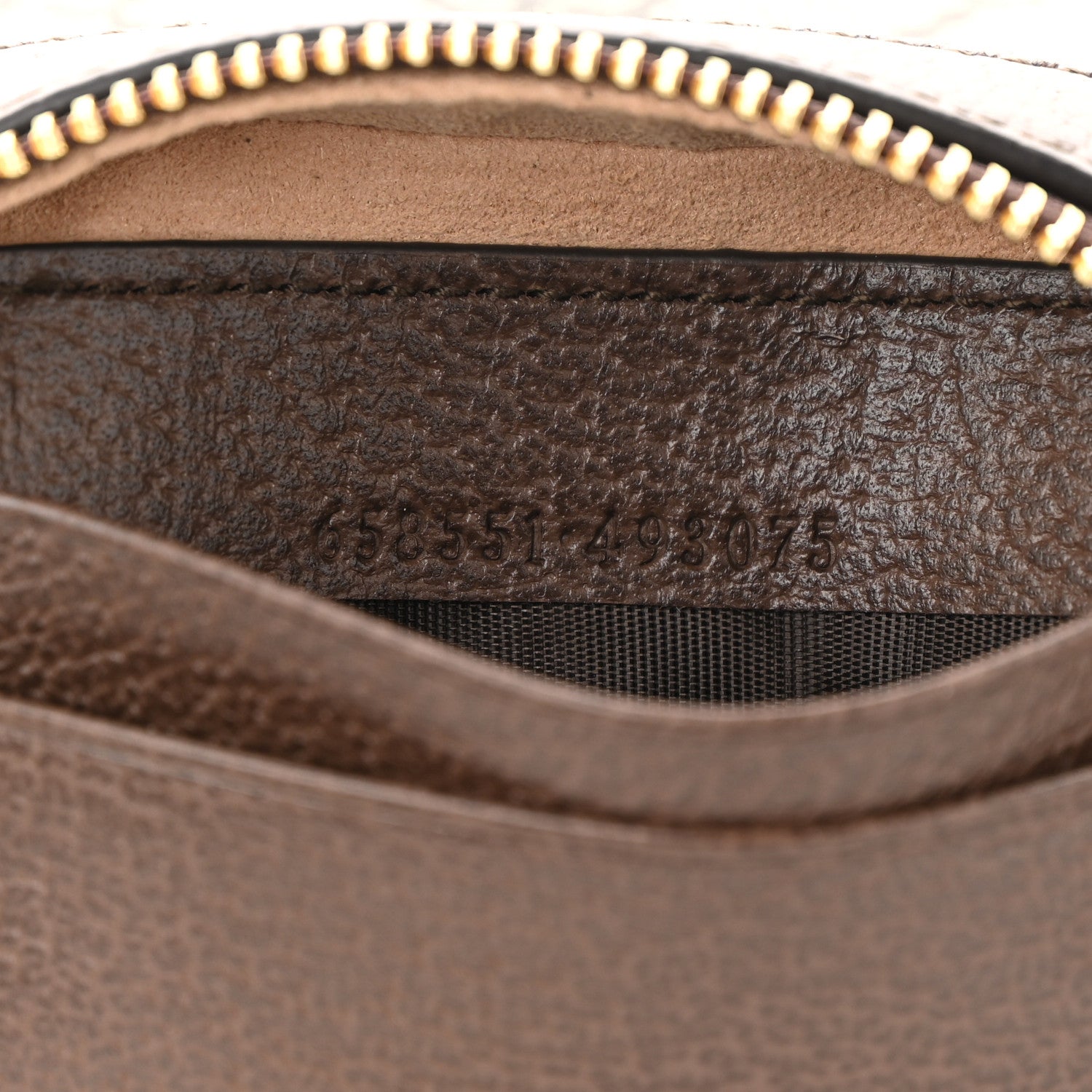 Gucci GG Supreme Monogram Textured Calfskin Web Mini Ophidia Half Moon Hobo Beige Ebony New Acero 7 of 11