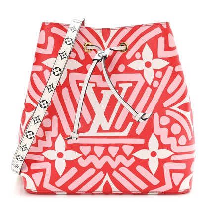 Louis Vuitton Monogram Giant Crafty NeoNoe MM Rouge Rose Creme 1 of 9
