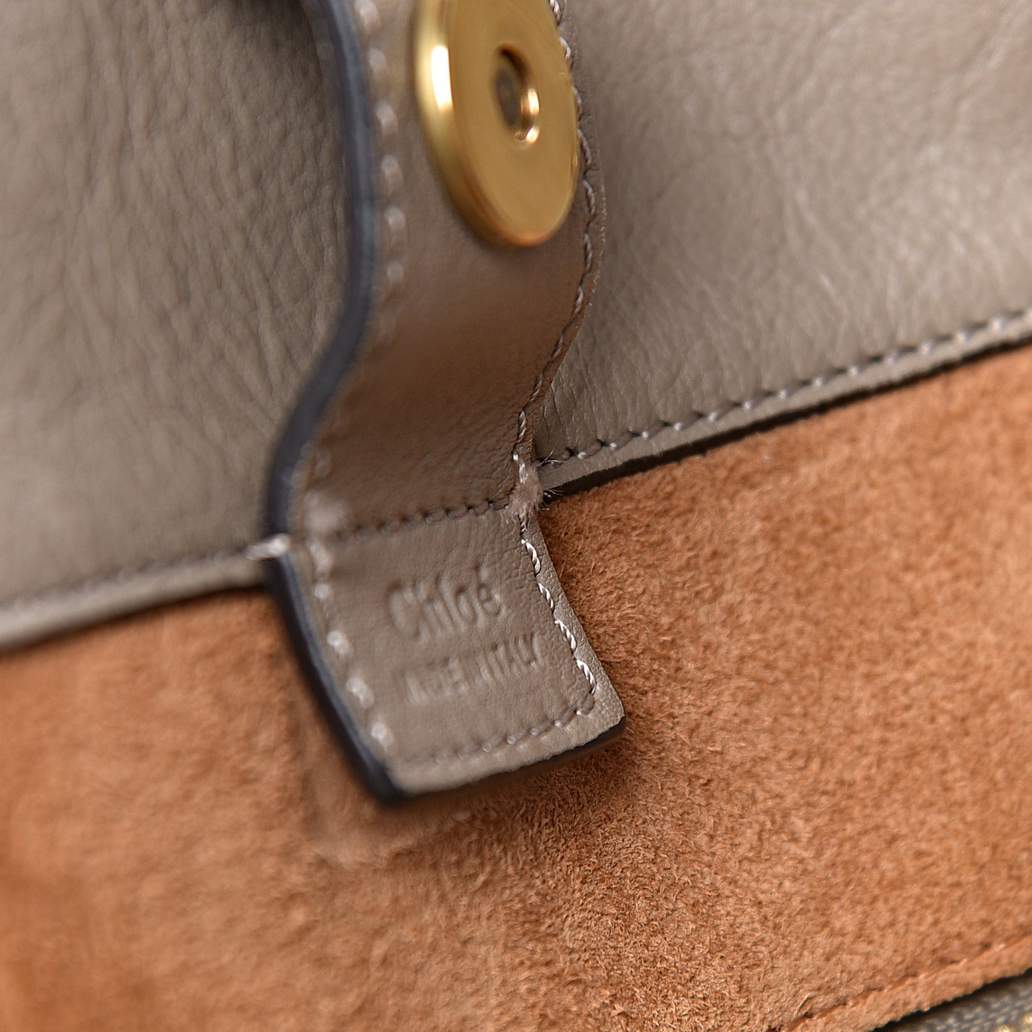 Smooth Calfskin Medium Milo Shopping Tote Motty Grey