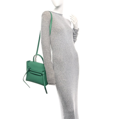Celine Grained Calfskin Micro Belt Bag Pop Green 2 of 10